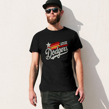 Inkmay Casual  Cotton T-shirt Abstract Red And Yellow Design Unisex T-shirtCleanCut Relaxed T-Shirt