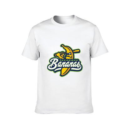 Inkmay Casual Cotton T-shirt Savannah Bananas Logo With Banana Bat Unisex T-shirtTrueComfort Neat T-Shirt