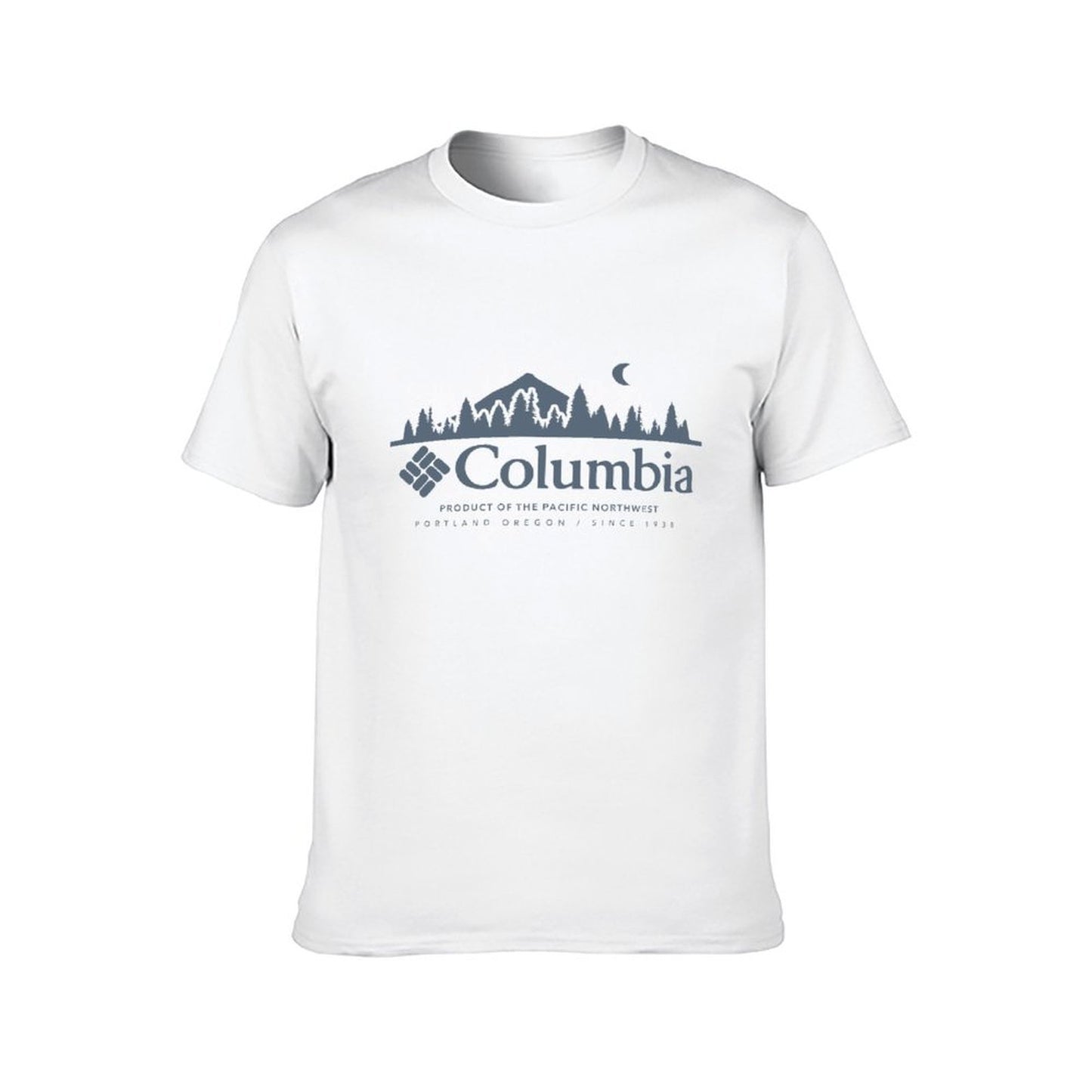 Inkmay Casual Cotton T-shirt Columbia Product Of The Pacific Northwest Unisex T-shirtPrinting EverydayFit T-Shirt