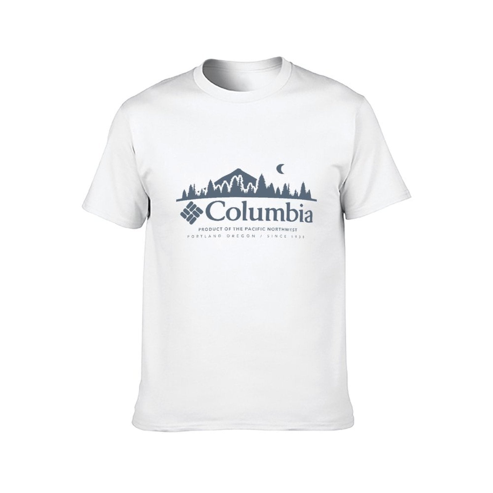 Inkmay Casual Cotton T-shirt Columbia Product Of The Pacific Northwest Unisex T-shirtPrinting EverydayFit T-Shirt