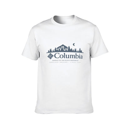 Inkmay Casual Cotton T-shirt Columbia Product Of The Pacific Northwest Unisex T-shirtPrinting EverydayFit T-Shirt