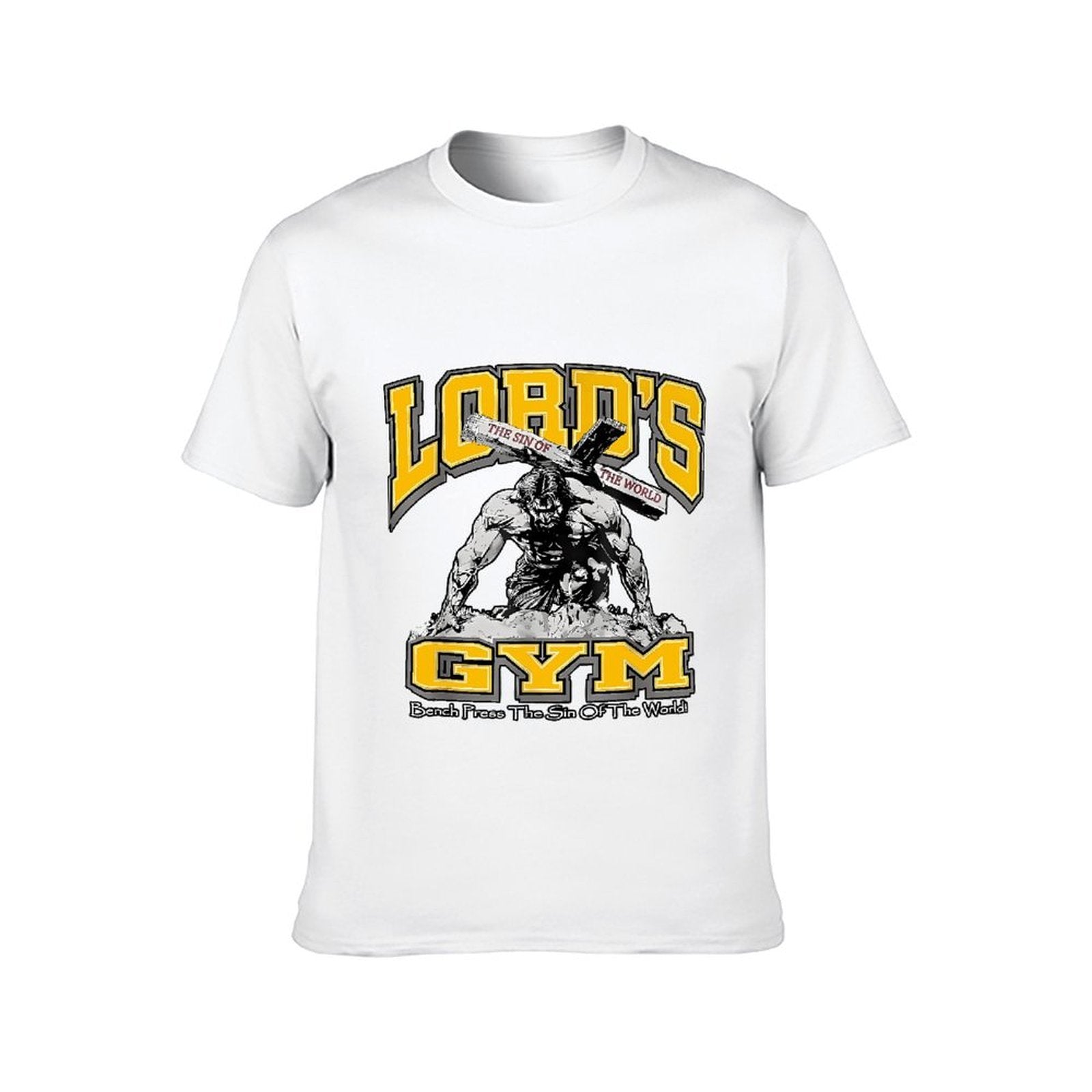 Inkmay Casual Cotton T-shirt Lord S Gym Sin Of World Unisex T-shirtHeavyweight TrueFit T-Shirt