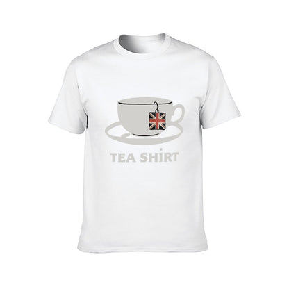 Inkmay Casual Cotton T-shirt Tea Bag With Uk Flag Design Unisex T-shirtCasual Soft T-Shirt