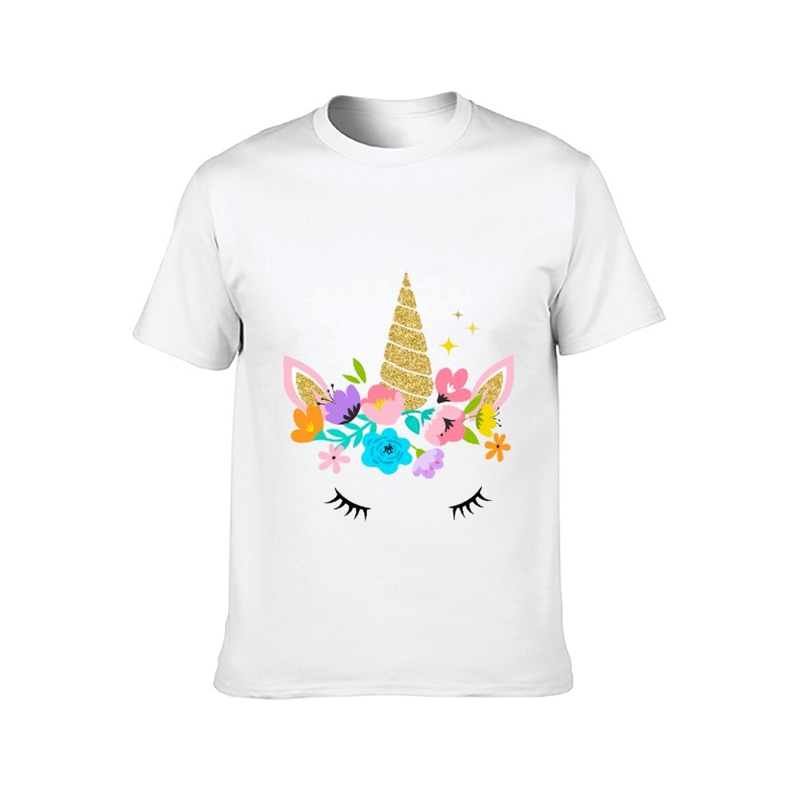 Inkmay Casual Cotton Unisex T-ShirtClean Edges Sharp T-Shirt