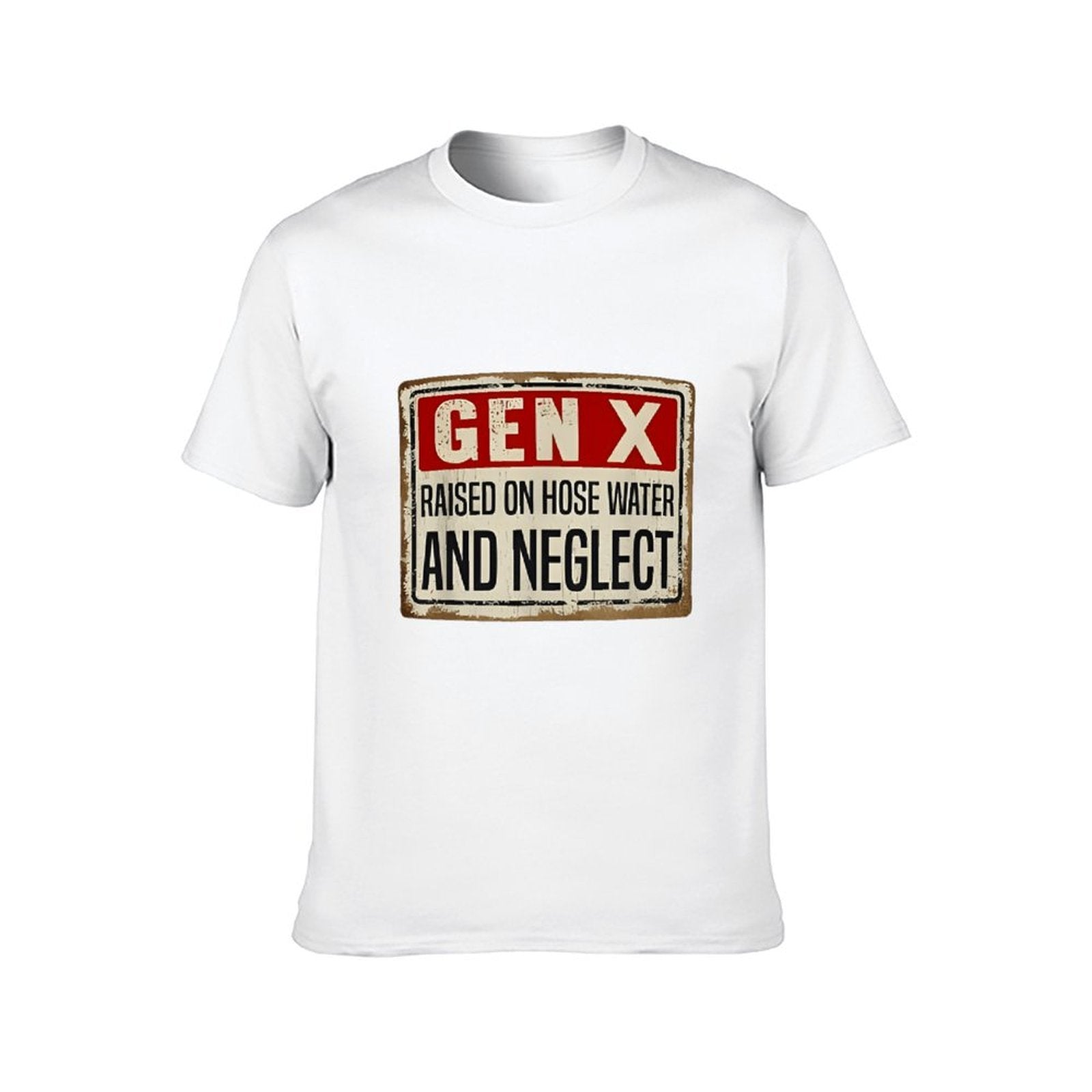 Inkmay Casual Cotton T-shirt Card Design With Red Crosses Unisex T-shirtHeritage Fitted T-Shirt