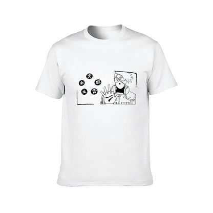 Inkmay Casual Cotton T-shirt Abstract Artwork With Bold Colors Unisex T-shirtEasyStyle Sharp T-Shirt