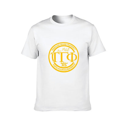 Inkmay Casual Cotton T-shirt Solid Yellow Background No Patterns Unisex T-shirt100% Cotton RelaxFit T-Shirt