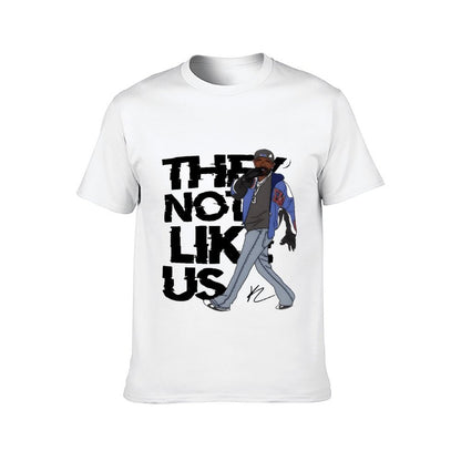 Inkmay Casual Cotton T-shirt Man Wearing Jacket And Jeans Art Unisex T-shirtStreet Simple T-Shirt