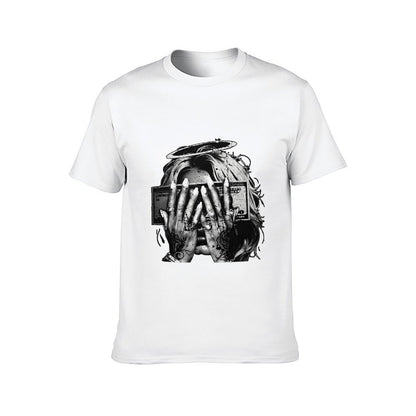 Inkmay Casual Cotton T-shirt Abstract Art With Floral Elements Design Unisex T-shirtModernFit Classic T-Shirt