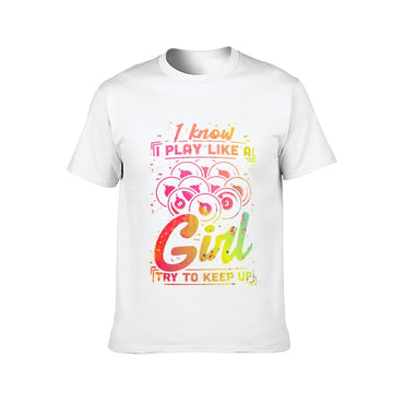 Inkmay Casual  Cotton T-shirt Colorful Abstract Art With Text Design Unisex T-shirtLong Lasting RegularFit T-Shirt
