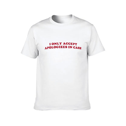 Inkmay Casual Cotton T-shirt Solid Red Background No Pattern Prints Unisex T-shirtEco / Sustainable Breathable T-Shirt