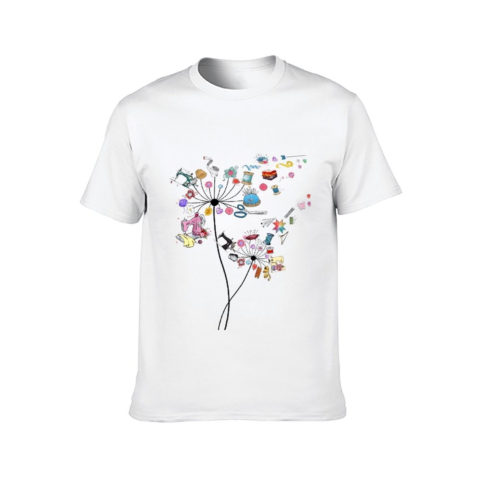 Inkmay Casual  Cotton T-shirt Stylish Craft Items On Abstract Background Unisex T-shirt