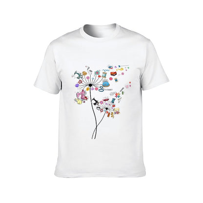 Inkmay Casual  Cotton T-shirt Stylish Craft Items On Abstract Background Unisex T-shirt