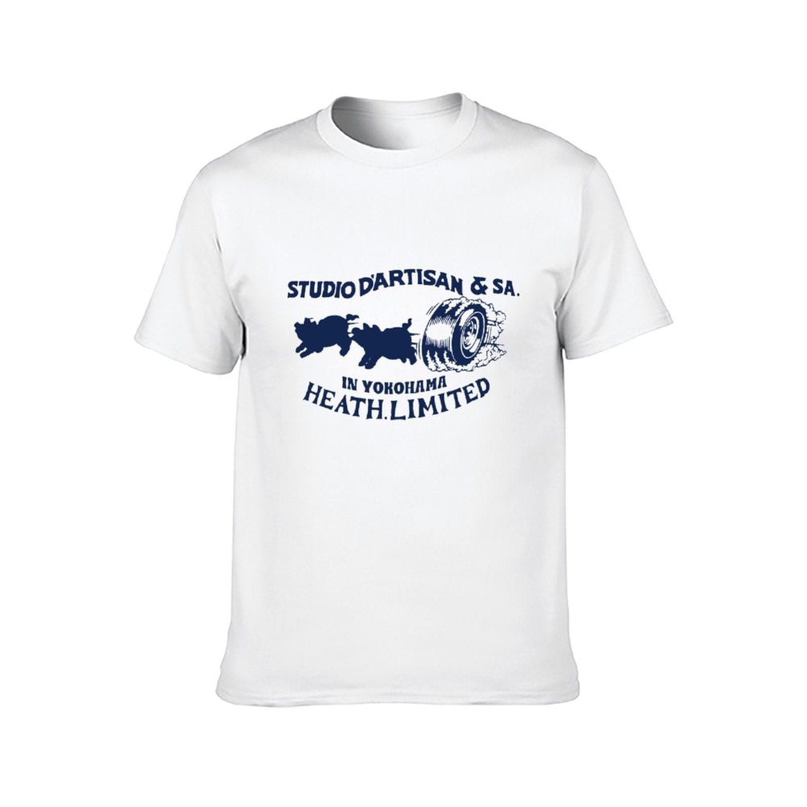 Inkmay Casual Cotton T-shirt Studio D Artisan Sa In Yokohama Unisex T-shirtPremiumSeries Retro T-Shirt