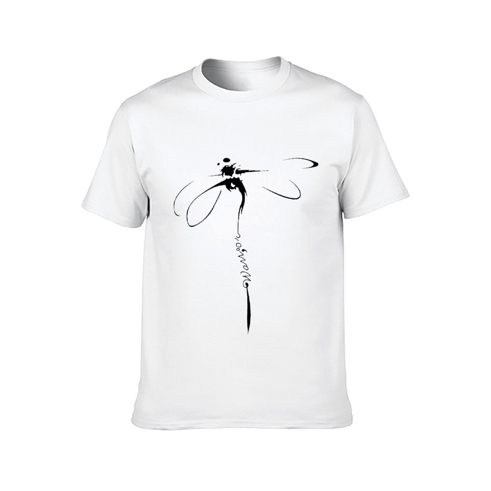 Inkmay Casual Cotton T-shirt Abstract Geometric Design With Black Shapes Unisex T-shirtMen¡¯s / Women¡¯s / Youth Everyday T-Shirt