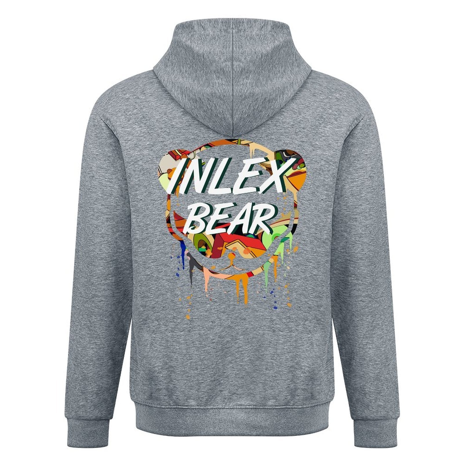 Inlex bear hooded pocket sweatshirt with back detailEasyStyle CasualHoodie