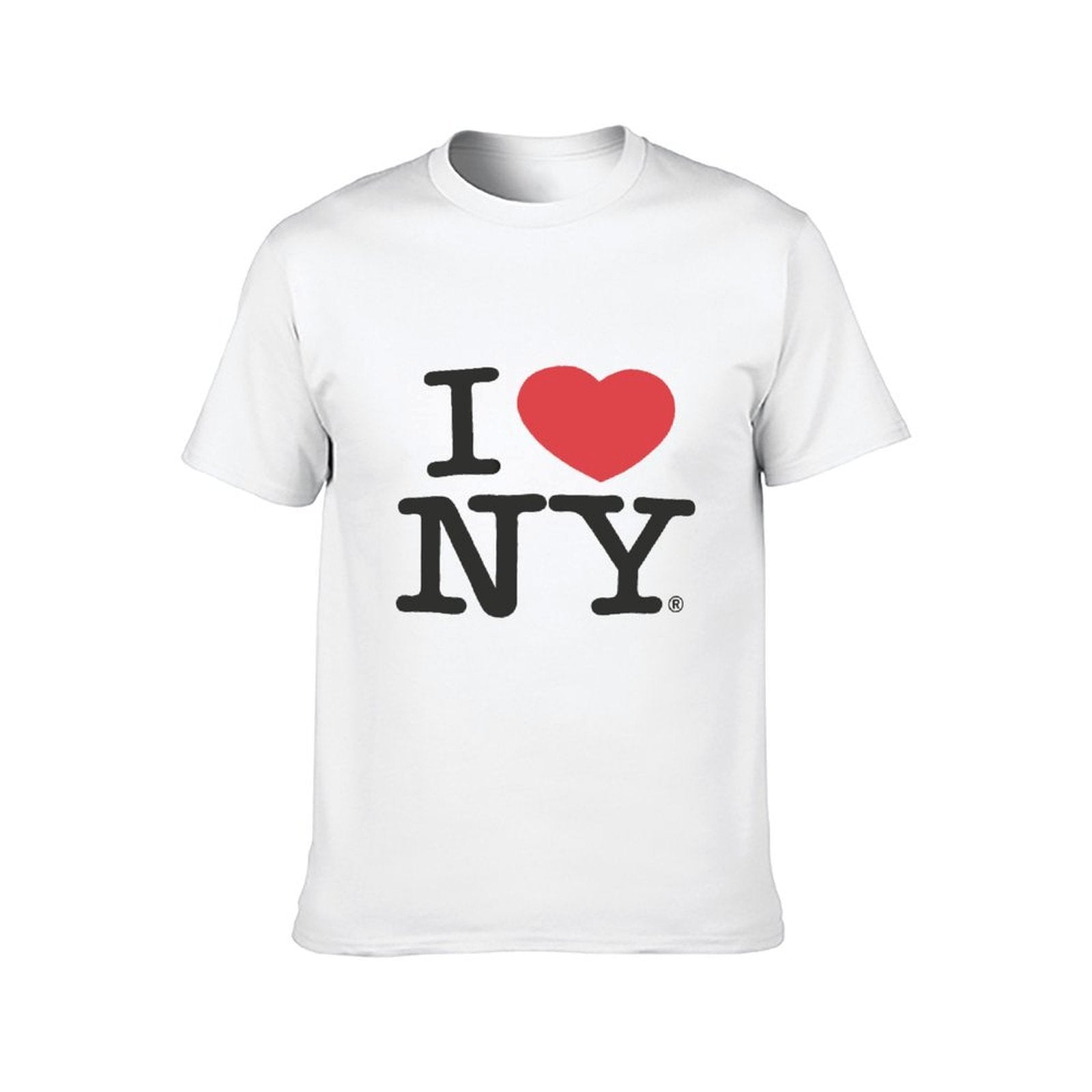 Inkmay Casual  Cotton T-shirt Heart Over New York Pattern Print Unisex T-shirtVintage Sharp T-Shirt