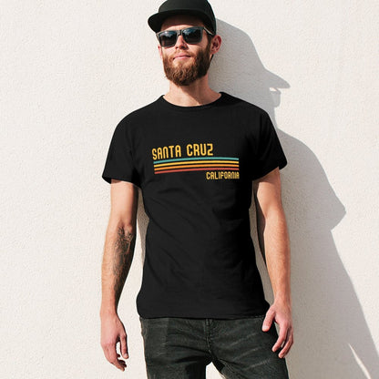 Inkmay Casual  Cotton T-shirt Abstract Geometric Shapes In Warm Colors Unisex T-shirtYearRound Everyday T-Shirt