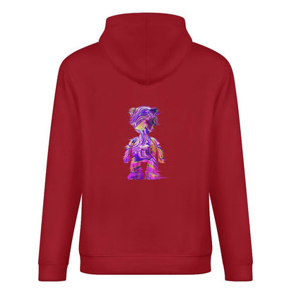 Inlex bear hooded pocket sweatshirt with back detailSimple EssentialFitHoodie