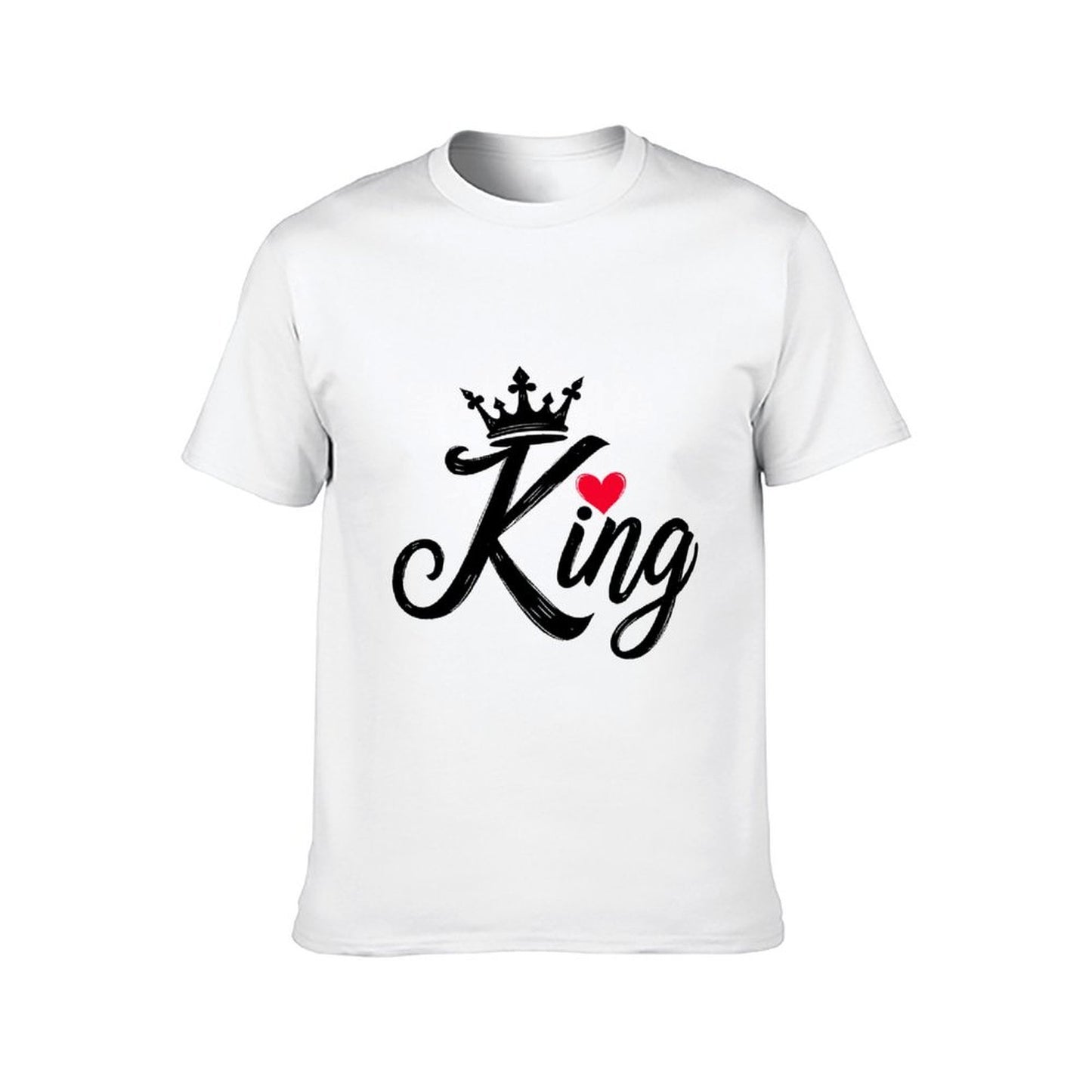 Inkmay Casual Cotton T-shirt Abstract Black Background With White Shapes Unisex T-shirtTrueComfort 100% Cotton T-Shirt