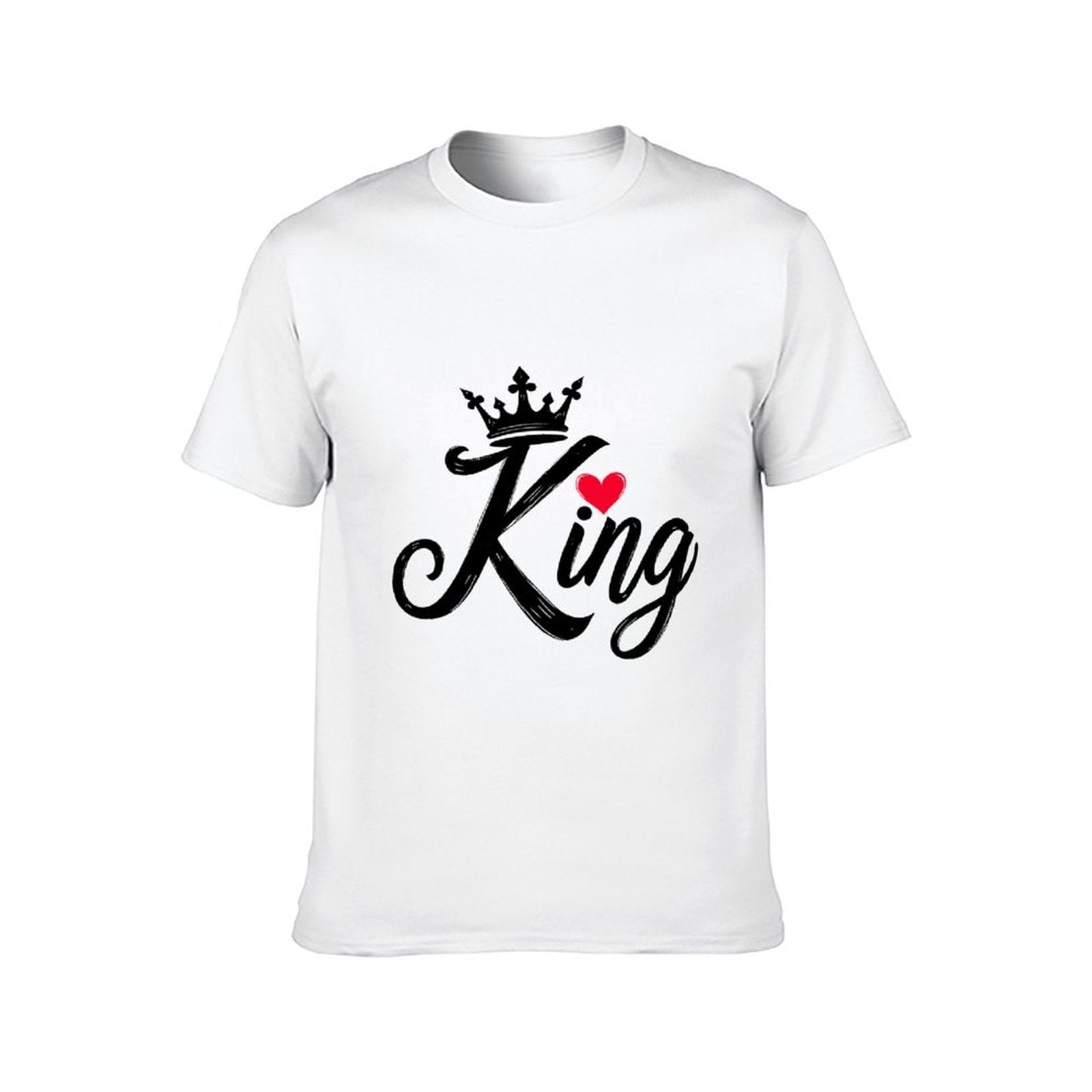 Inkmay Casual Cotton T-shirt Abstract Black Background With White Shapes Unisex T-shirtTrueComfort 100% Cotton T-Shirt