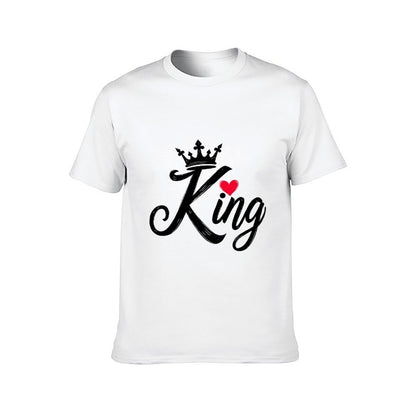 Inkmay Casual Cotton T-shirt Abstract Black Background With White Shapes Unisex T-shirtTrueComfort 100% Cotton T-Shirt