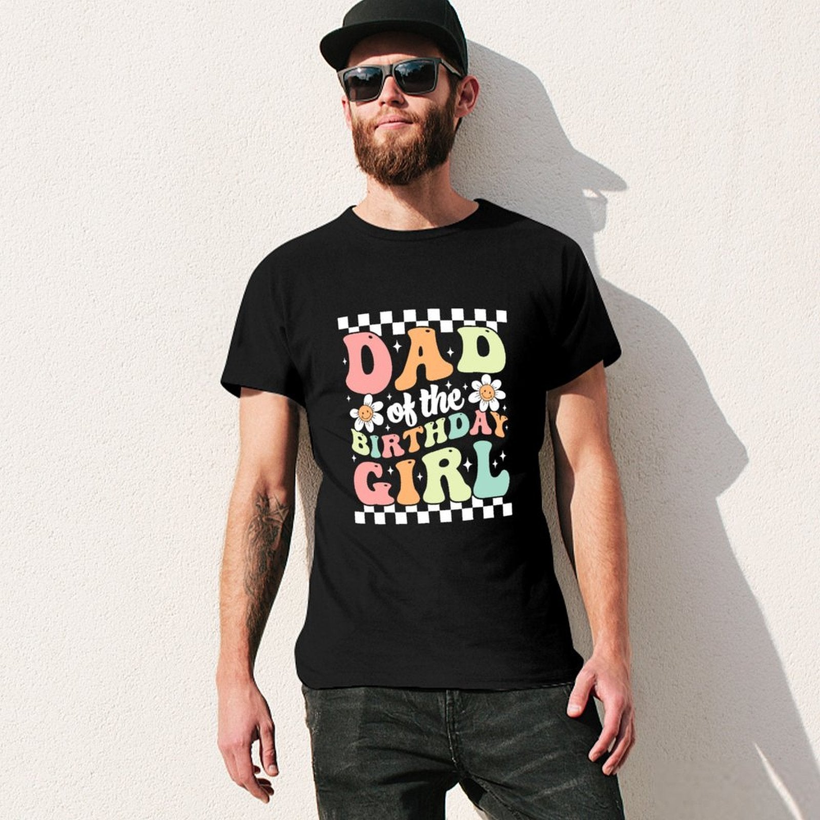 Inkmay Casual  Cotton T-shirt Abstract Geometric Shapes In Pastel Colors Unisex T-shirtNeutral RelaxFit T-Shirt