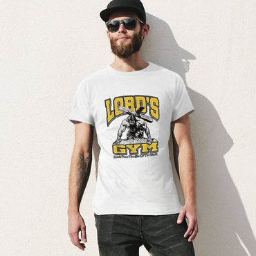Inkmay Casual  Cotton T-shirt Lord S Gym Sin Of World Unisex T-shirtEveryday Design-Your-Own T-Shirt