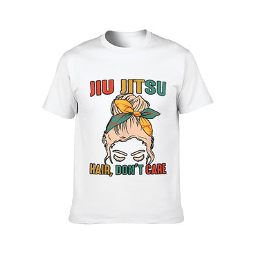 Inkmay Casual  Cotton T-shirt Hair Don T Care Jiu Jitsu Unisex T-shirtRegularFit LooseFit T-Shirt