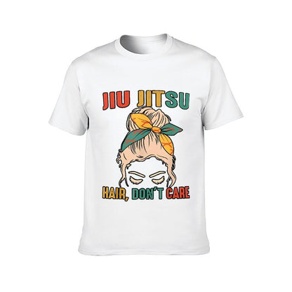 Inkmay Casual  Cotton T-shirt Hair Don T Care Jiu Jitsu Unisex T-shirtRegularFit LooseFit T-Shirt