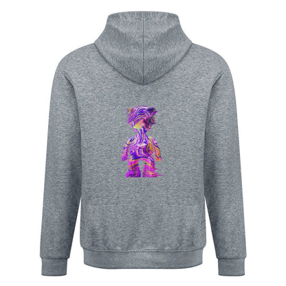 Inlex bear hooded pocket sweatshirt with back detailSimple EssentialFitHoodie