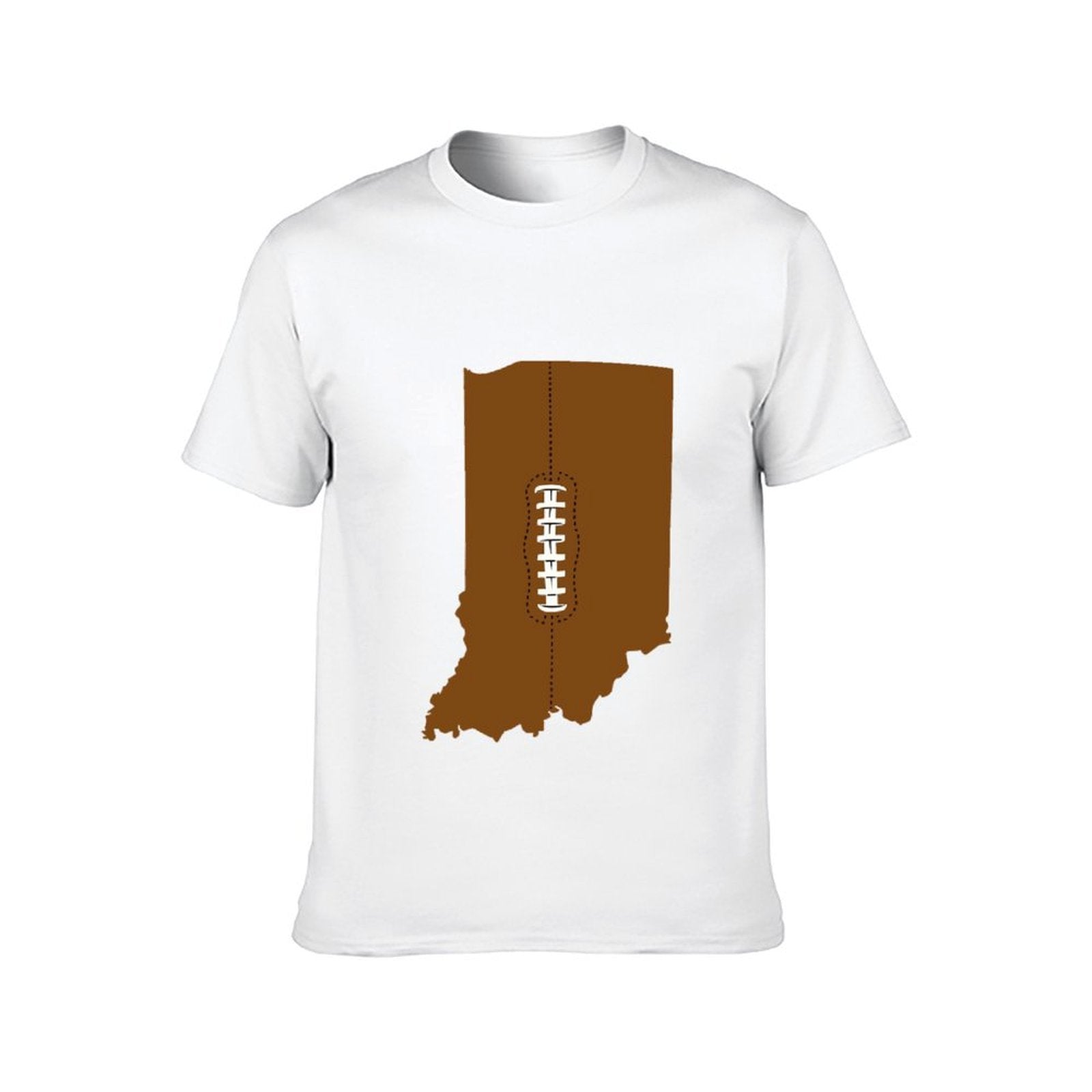 Inkmay Casual  Cotton T-shirt Football Design With White Laces Unisex T-shirtSoftLine Neat T-Shirt