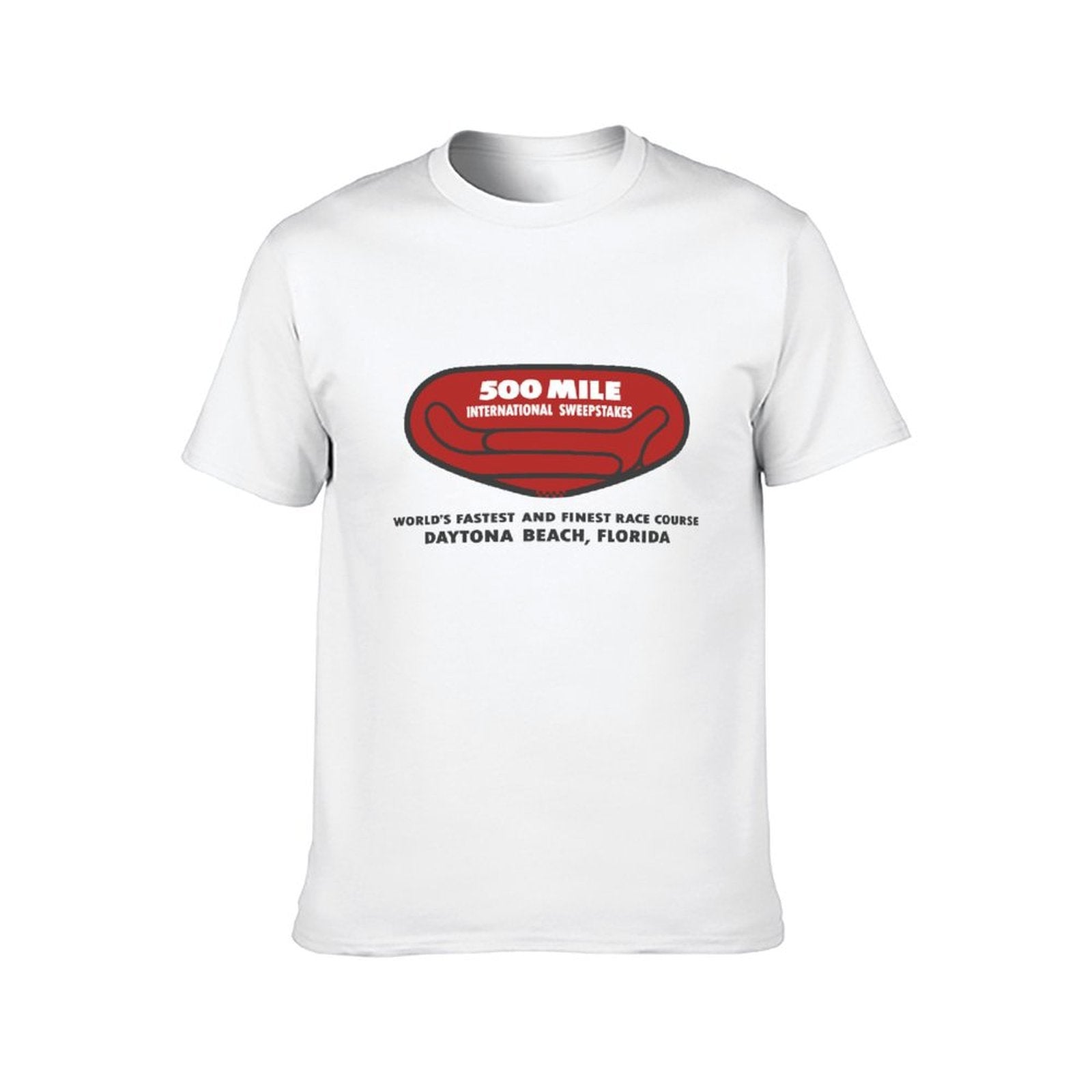 Inkmay Casual Cotton T-shirt Red Oval With Text Inside Unisex T-shirtSoftFeel EasyWear T-Shirt
