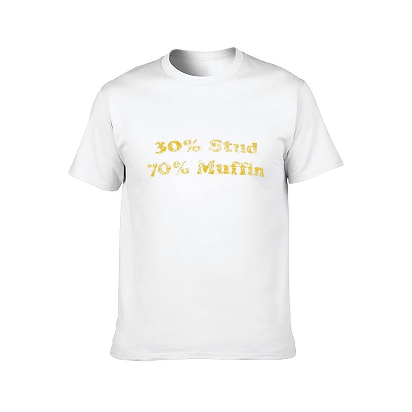 Inkmay Casual Cotton T-shirt Solid Yellow Background No Pattern Prints Unisex T-shirtRelaxed Fit Softstyle T-Shirt