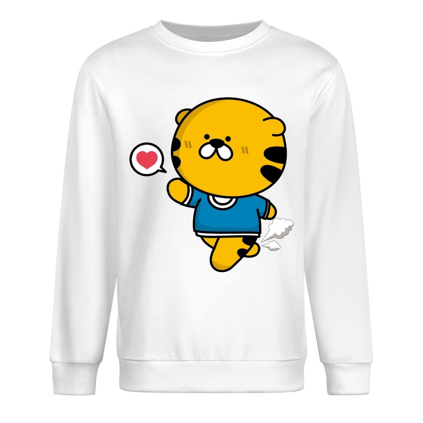 Front Patterned Long Sleeve TopDurable ComfortLine