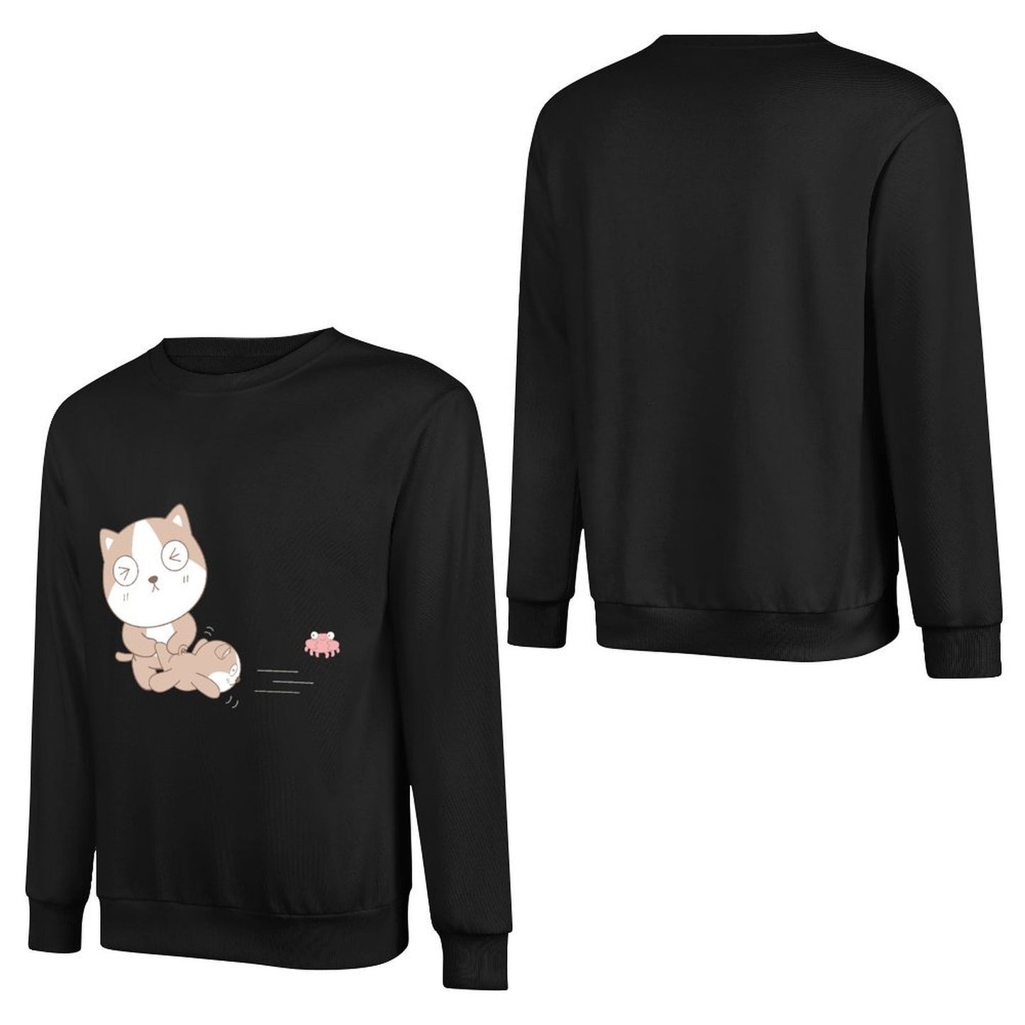 Front Patterned Long Sleeve TopClean Edges 100% Cotton