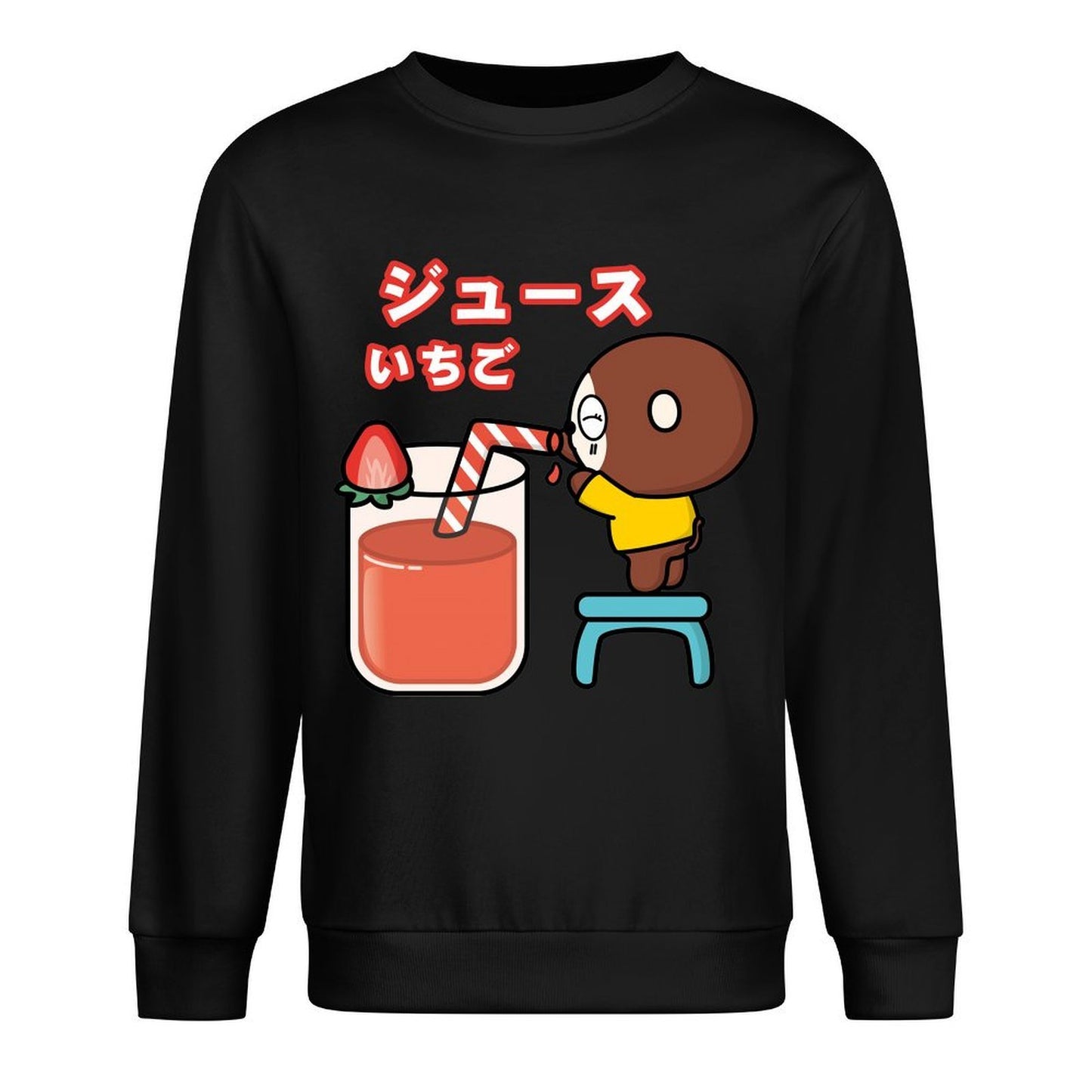 Front Patterned Long Sleeve TopFade-Proof Strong