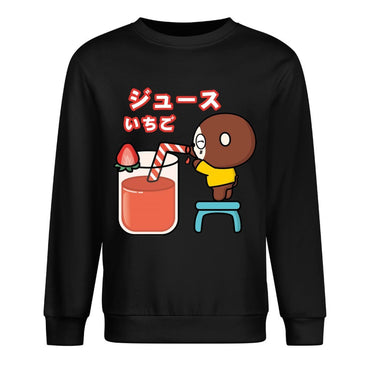 Front Patterned Long Sleeve TopFade-Proof Strong