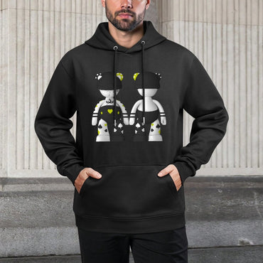 IPIB 250g Hooded Pocket Sweatshirt Front GraphicMen's Hooded  Sweatshirt6000094-1