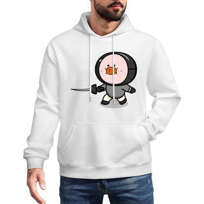 Fitted Cotton Front Graphic Hoodies