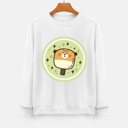 Front Patterned Long Sleeve TopPrint-Ready RegularFit