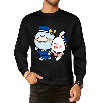 Front Patterned Long Sleeve TopRecycled Casual