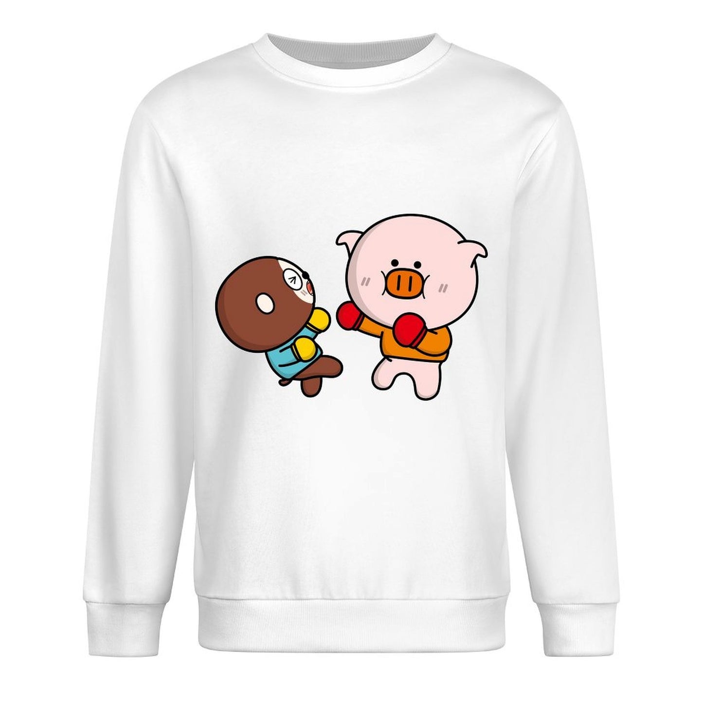 Front Patterned Long Sleeve TopStudio Print-Ready