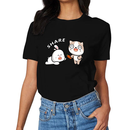 LooseFit Heat-Transferfront graphic T-shirt