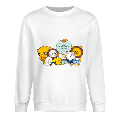 Front Patterned Long Sleeve TopHeavyweight Wrinkle-Free