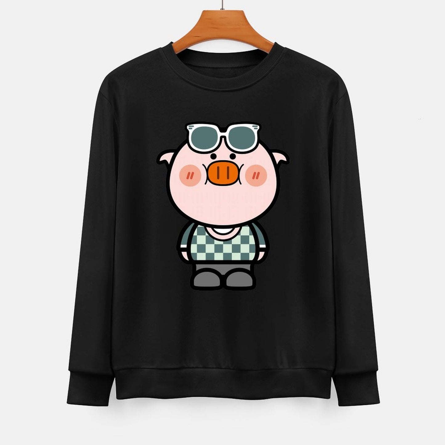  Front Patterned Long Sleeve TopPocket Tee Classic Fit