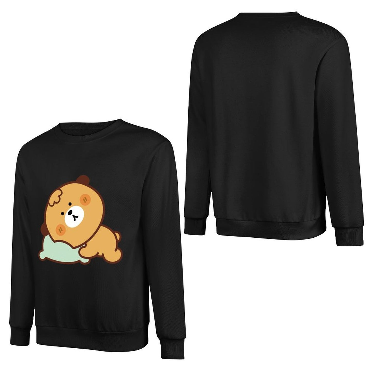 Front Patterned Long Sleeve TopLifestyle Easy-Care