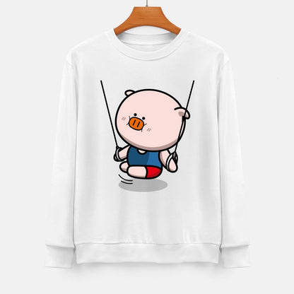 Front Patterned Long Sleeve TopDaily Easy-Care