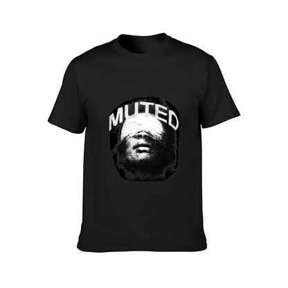 Inkmay Casual Cotton T-shirt Muted Face Art Print Bold Design Unisex T-shirtMinimalist Performance T-Shirt