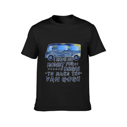 Inkmay Casual  Cotton T-shirt Van Gogh Inspired Van Art Print Unisex T-shirtTrueStyle BasicSeries T-Shirt